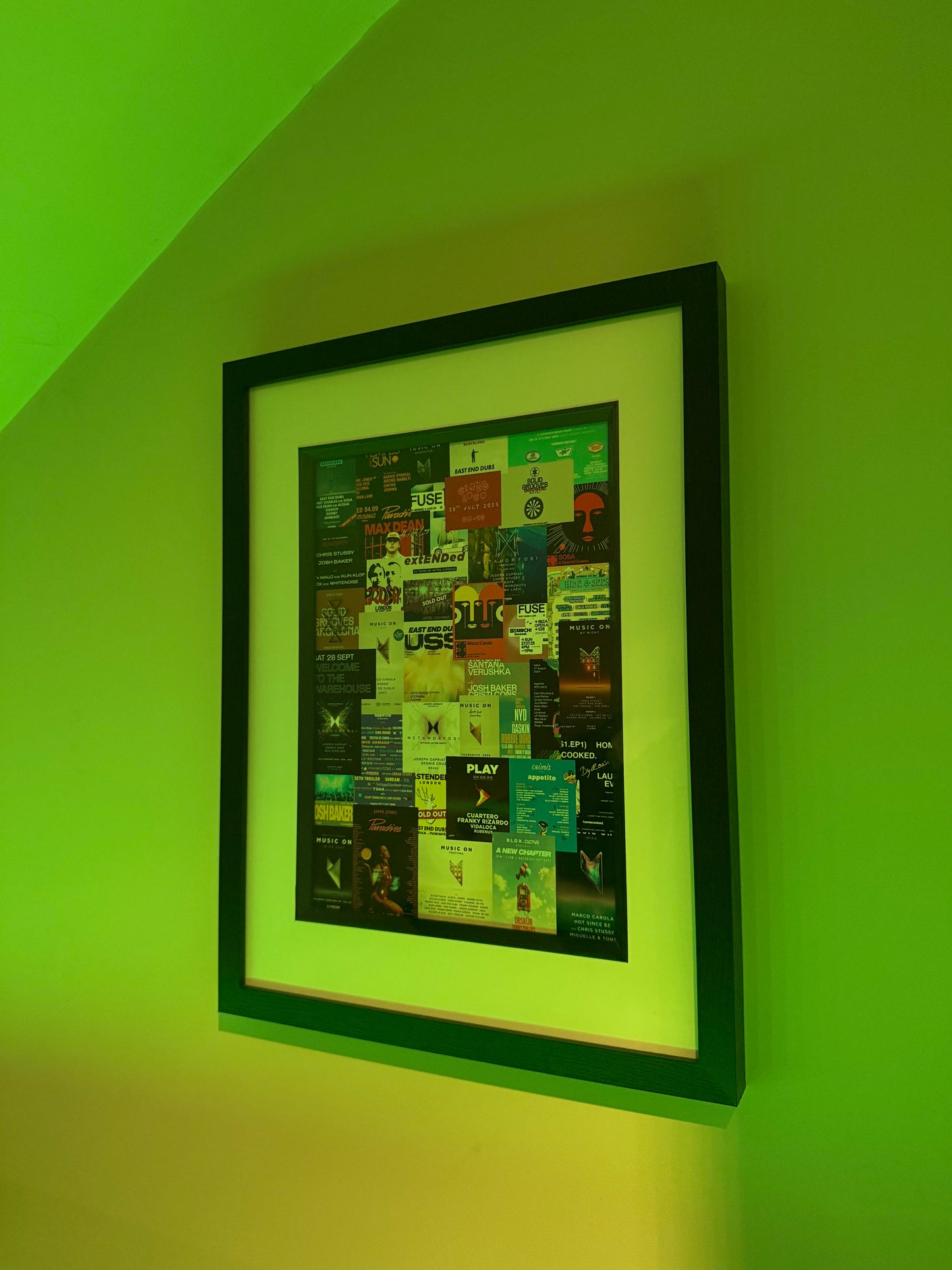A4 Print Custom Rave Frame – Your Favourite Events Turned Into Art