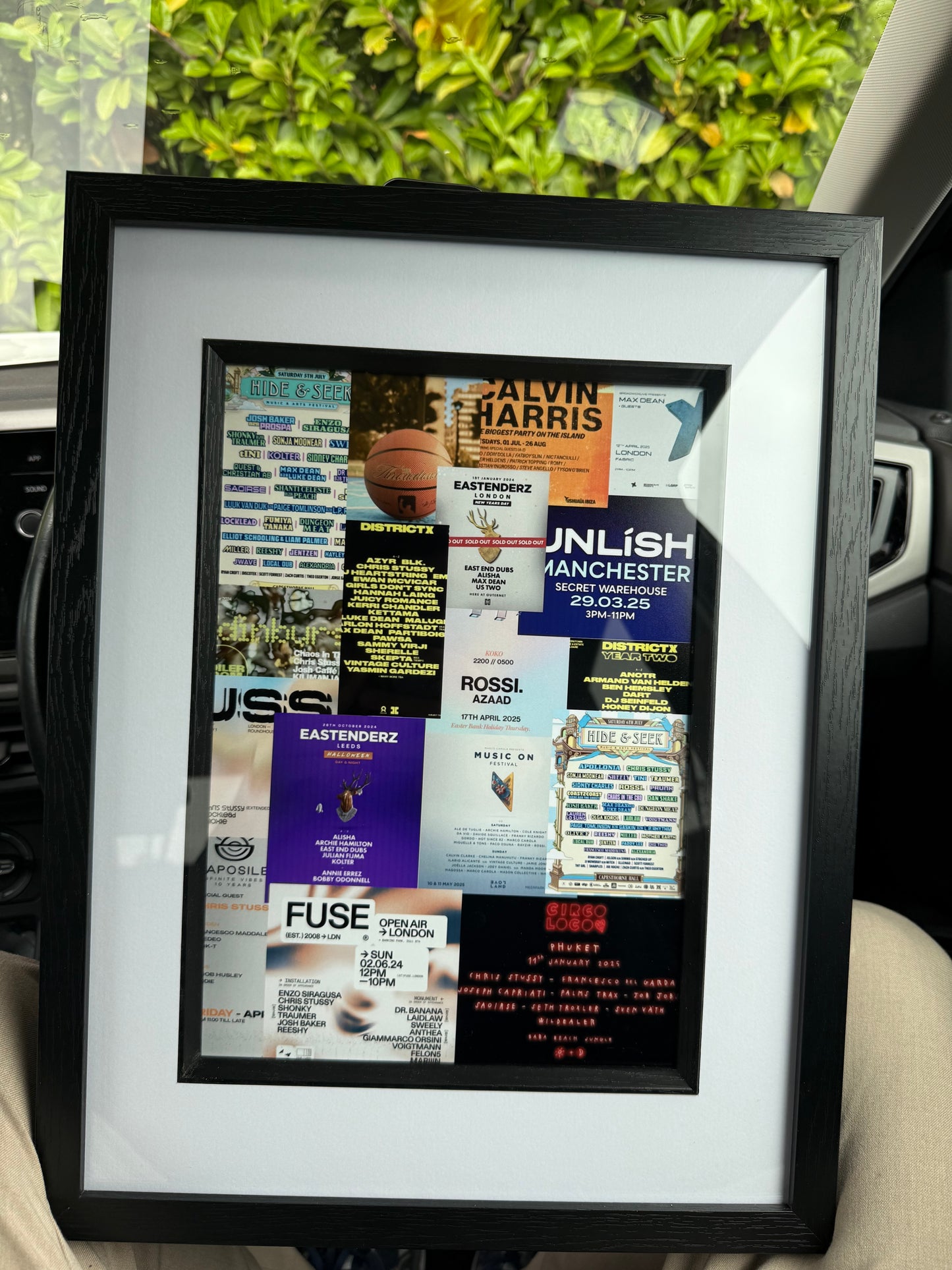 A4 Print Custom Rave Frame – Your Favourite Events Turned Into Art