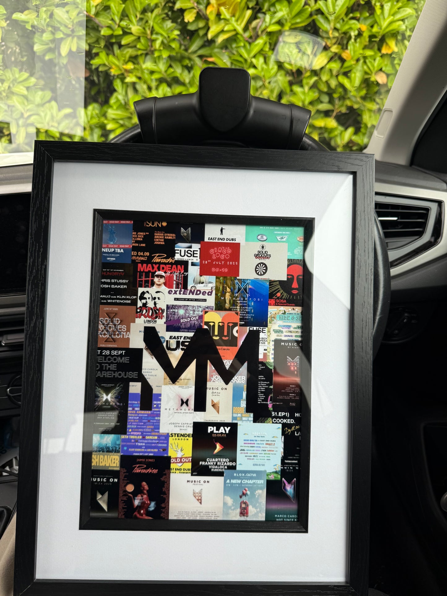 A4 Print Custom Rave Frame – Your Favourite Events Turned Into Art