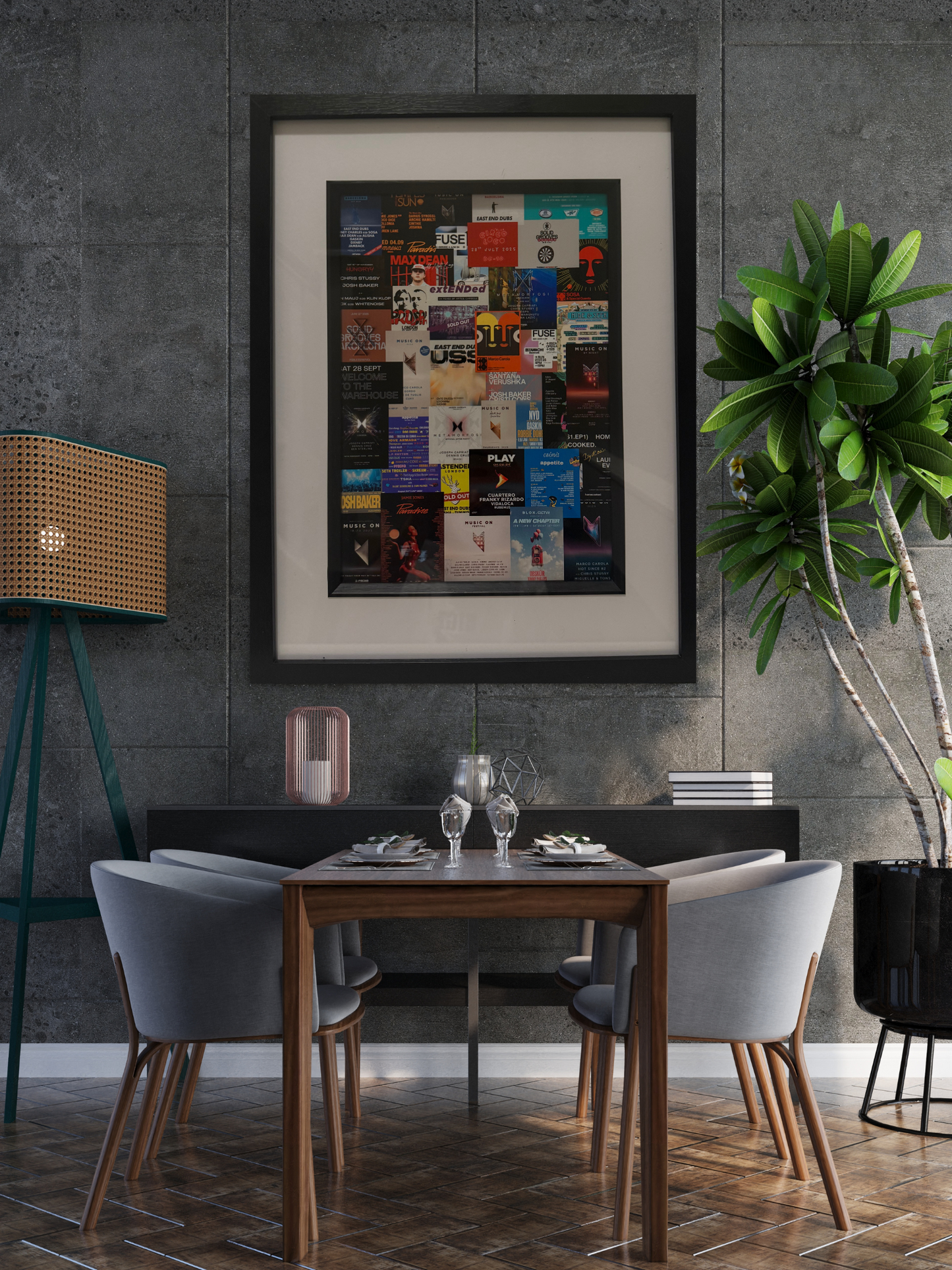 A4 Print Custom Rave Frame – Your Favourite Events Turned Into Art